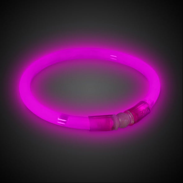 8 Inch Premium Pink Glow Stick Bracelets