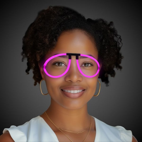 Pink Glow Eyeglasses - Pack of 6