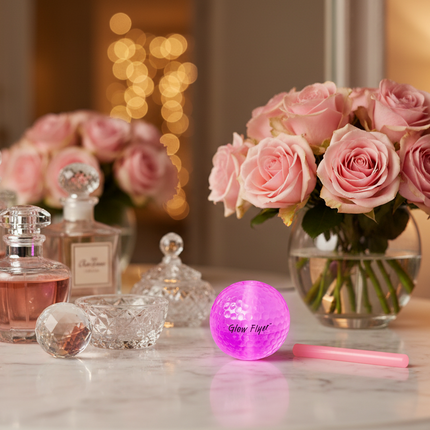 Pink Glow Flyer Golf Ball