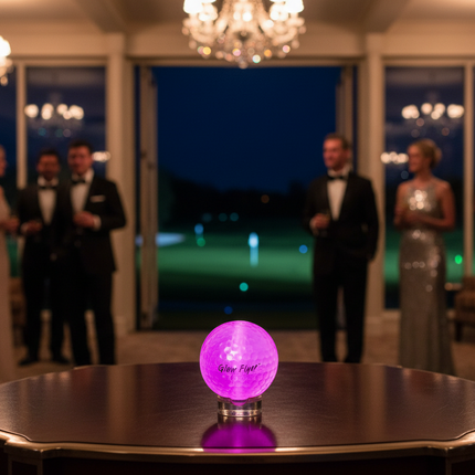 Pink Glow Flyer Golf Ball