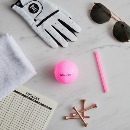 Pink Glow Flyer Golf Ball