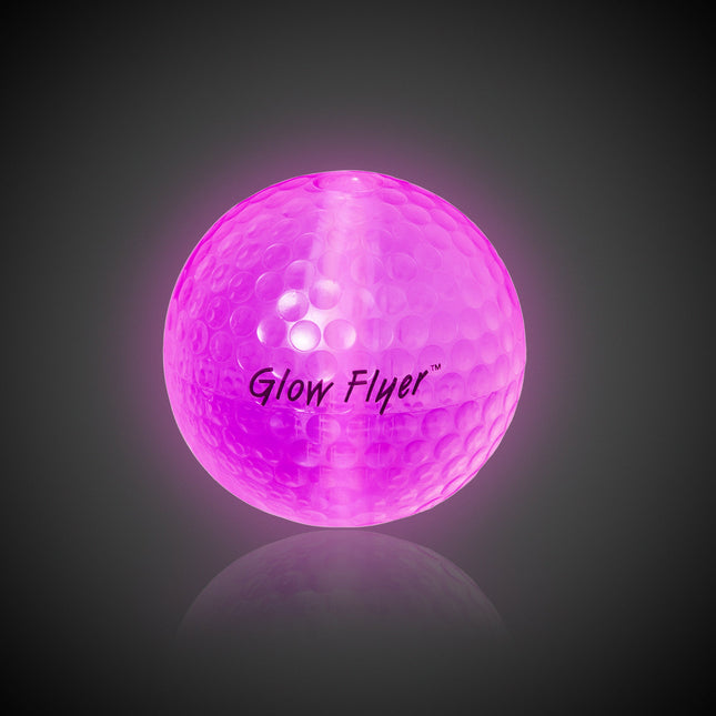 Pink Glow Flyer Golf Ball