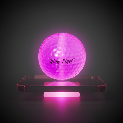 Pink Glow Flyer Golf Ball