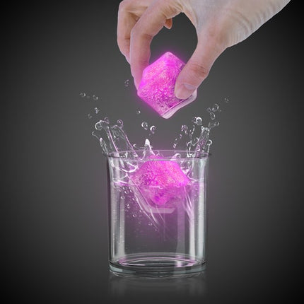 Pink LED Light Up Ice Cubes