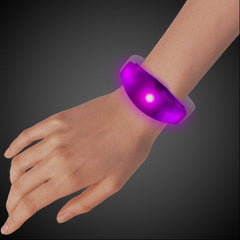 LED Pink Stretchy Bangle Bracelet - 12 Per Pack