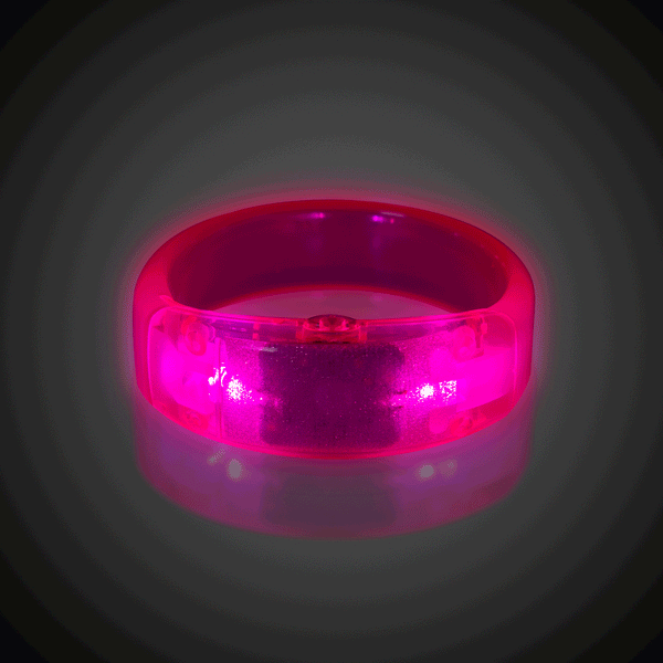 Pink LED Bangle Bracelet