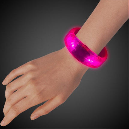 Pink LED Bangle Bracelet