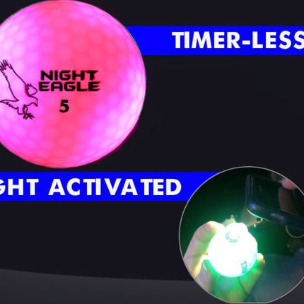 Pink Night Eagle CV LED Golf Ball