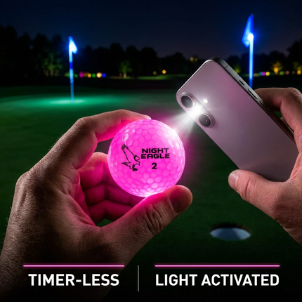 Pink Night Eagle CV LED Golf Ball