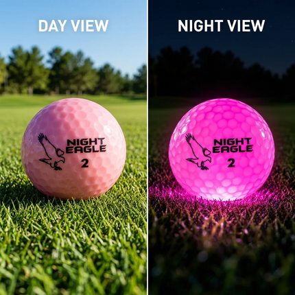 Pink Night Eagle CV LED Golf Ball