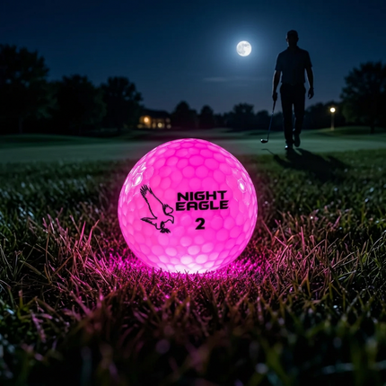 Pink Night Eagle CV LED Golf Ball