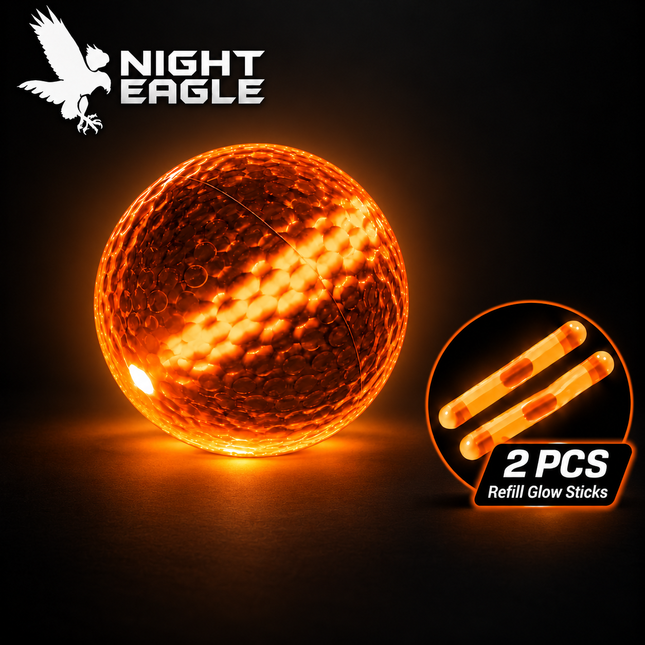 Orange Glow Golf Ball