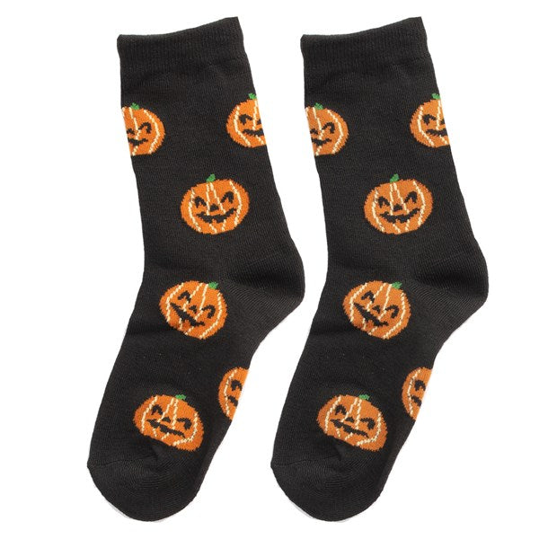 Pumpkin Halloween Socks - 1 Pair Per Pack