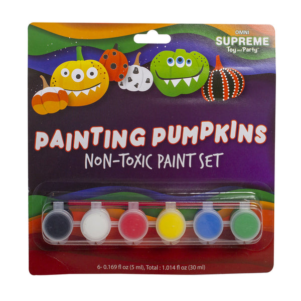 Pumpkin Paint Set - 6 Assorted Colors