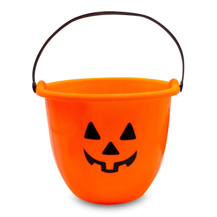 Pumpkin Trick or Treat Bucket - 7" Diameter x 6 1/2" Tall