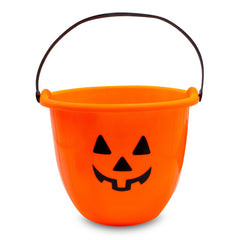 Pumpkin Trick or Treat Bucket - 7" Diameter x 6 1/2" Tall