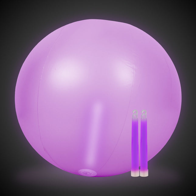24 Inch Glow in The Dark Purple Beach Ball
