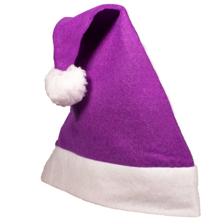 Purple Santa Hats - 12 Per Pack