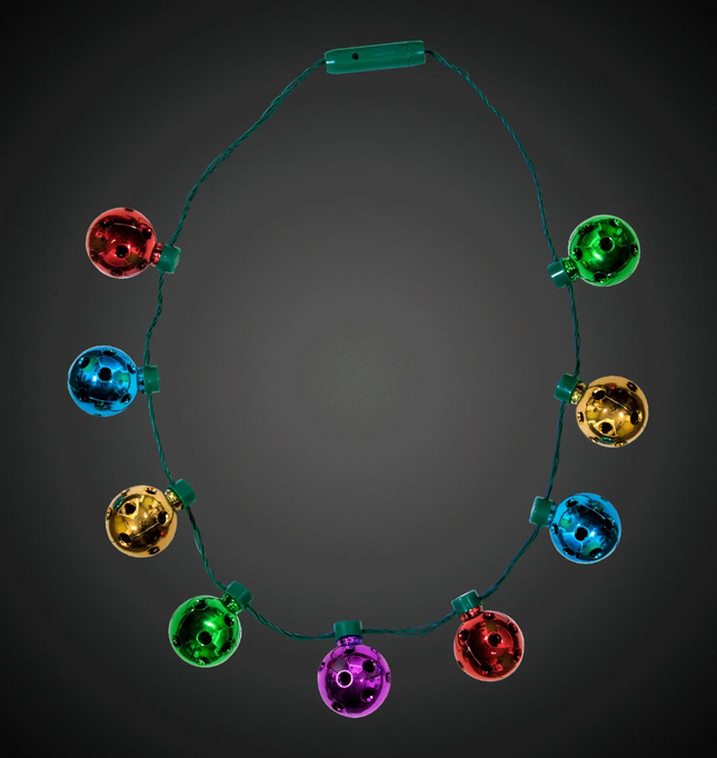 LED Rainbow Disco Ball Necklace