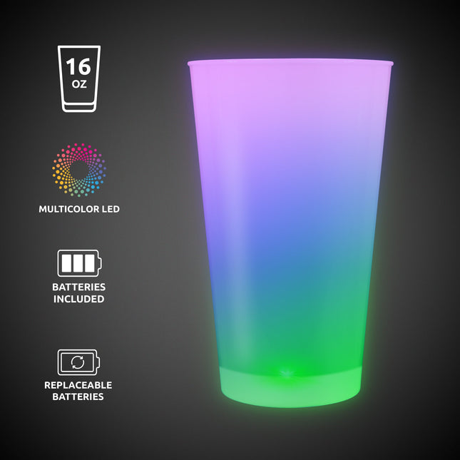 Rainbow LED 16 oz. Cup
