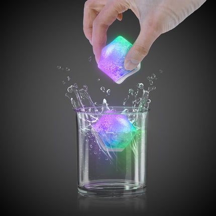 Rainbow LED Light Up Ice Cubes - 12 Per Pack
