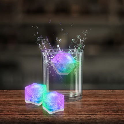 Rainbow LED Light Up Ice Cubes - 12 Per Pack