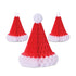Red & White Tissue Santa Hats - 3 Per Pack