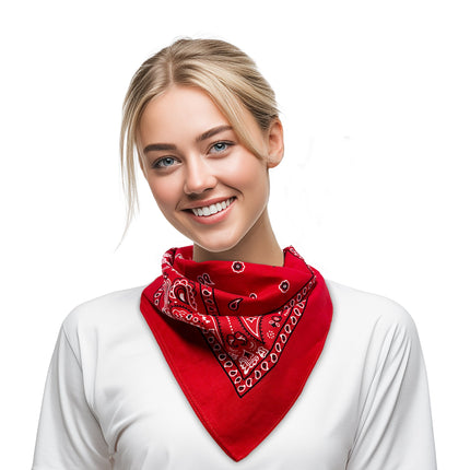 Red Cotton Bandanas
