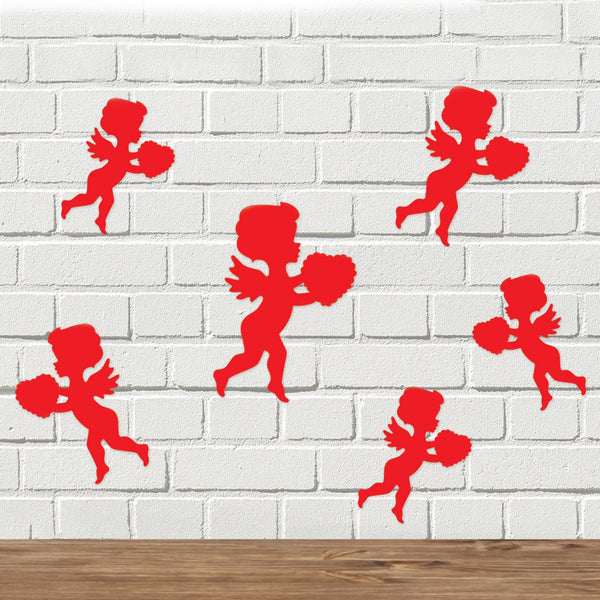 Red Cupid Cutouts - 6 Pieces Per Pack