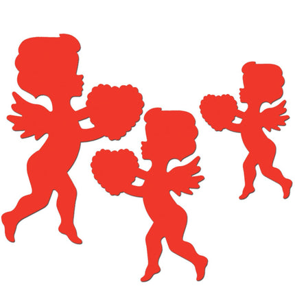 Red Cupid Cutouts - 6 Pieces Per Pack