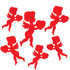 Red Cupid Cutouts - 6 Pieces Per Pack
