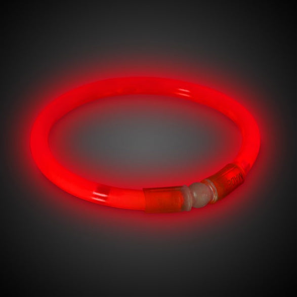 8 Inch Premium Red Glow Stick Bracelets