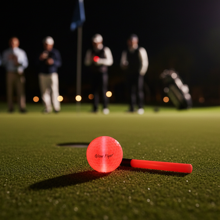 Red Glow Flyer Golf Ball