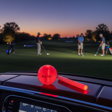 Red Glow Flyer Golf Ball