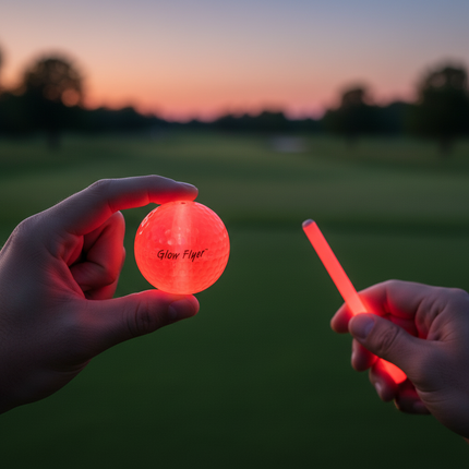 Red Glow Flyer Golf Ball