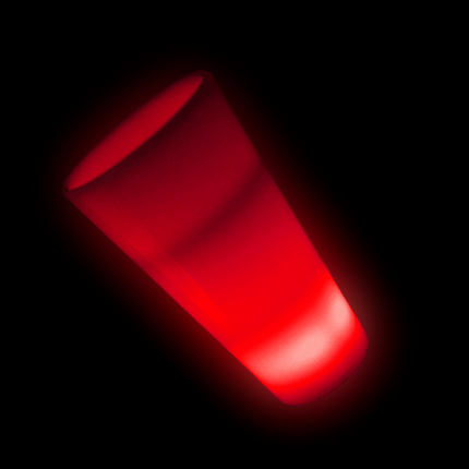 Red Glow In The Dark LED Light Up 2 Oz Shot Glasses