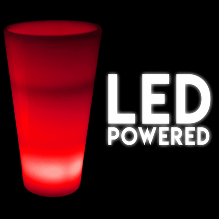 Red Glow In The Dark LED Light Up 2 Oz Shot Glasses