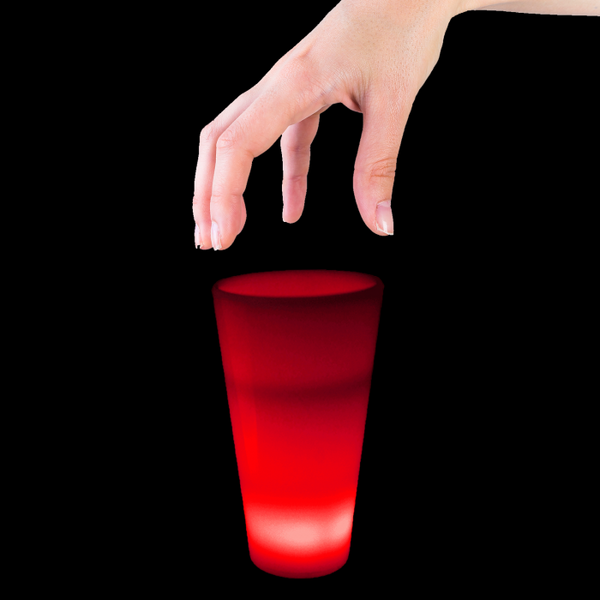 Red Glow In The Dark LED Light Up 2 Oz Shot Glasses