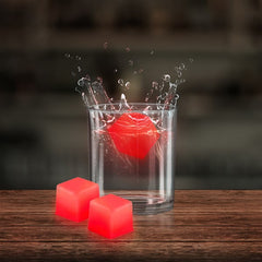 Red Glowing Ice Cubes - 24 Per Pack
