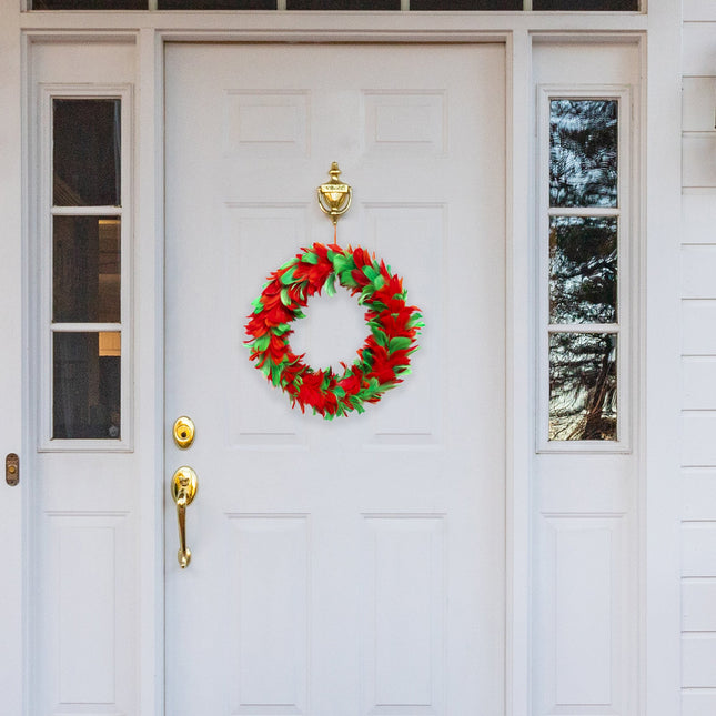Red & Green 12" Holiday Wreath