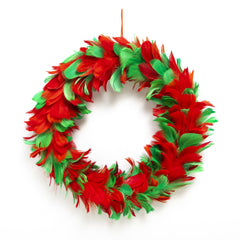 Red & Green 12" Holiday Wreath