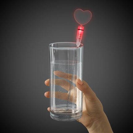 LED Red Heart Cocktail Stirrer