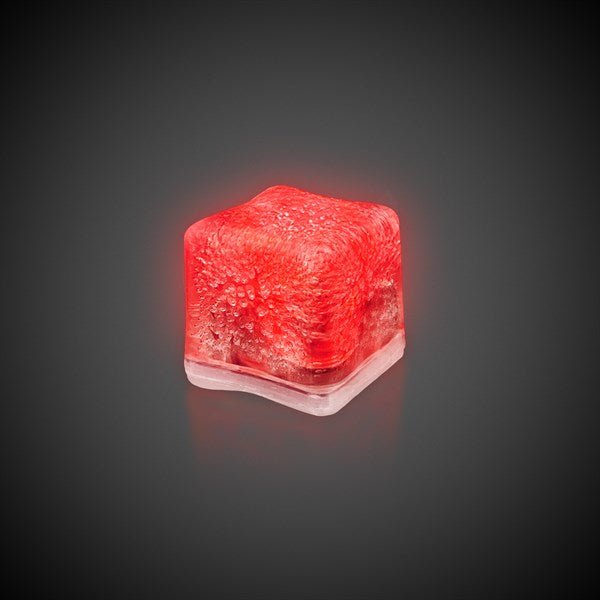 Red LED Light Up Ice Cubes - 12 Per Pack