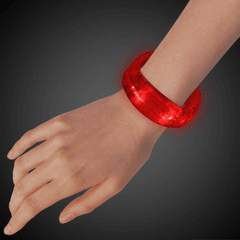 Red LED Bangle Bracelet - 12 Per Pack