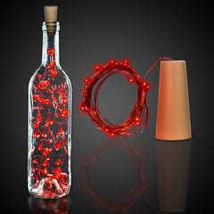 Red LED Cork String Light Set