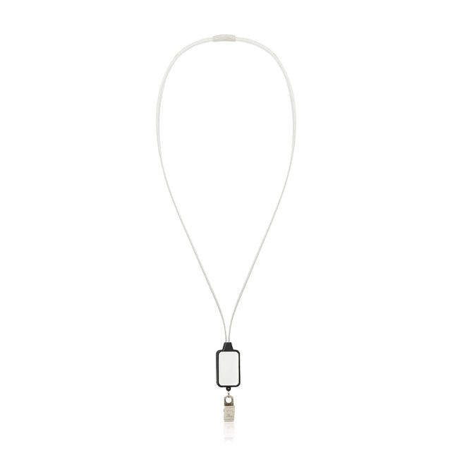 Red LED Lanyard with Badge Clip