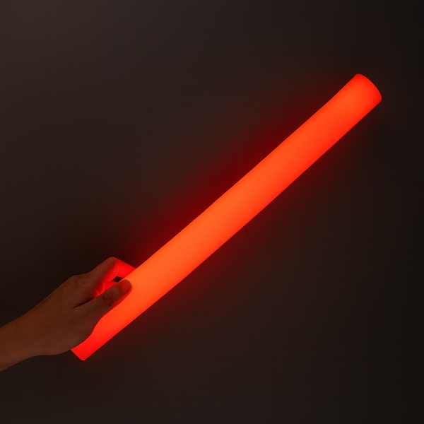LED Light Up Flashing 16 Inch Red Foam Stick Baton