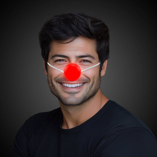 Red LED Light Up Noses