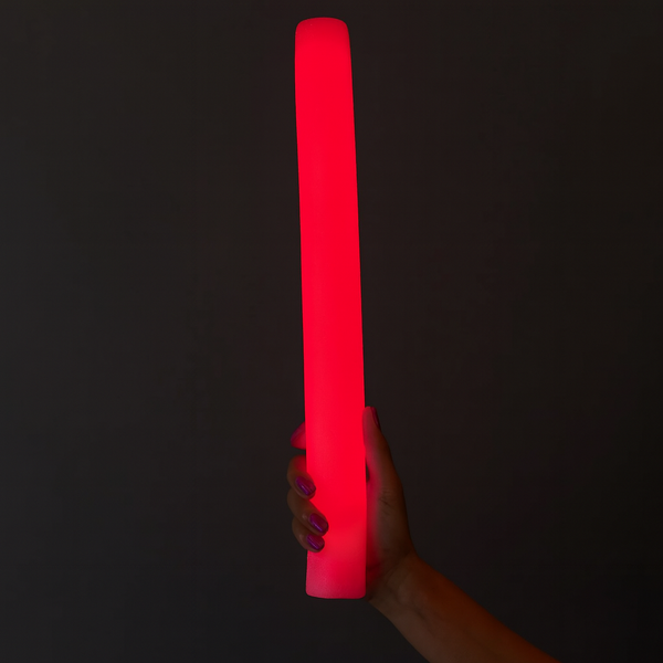 LED Light Up Flashing 16 Inch Red Foam Stick Baton
