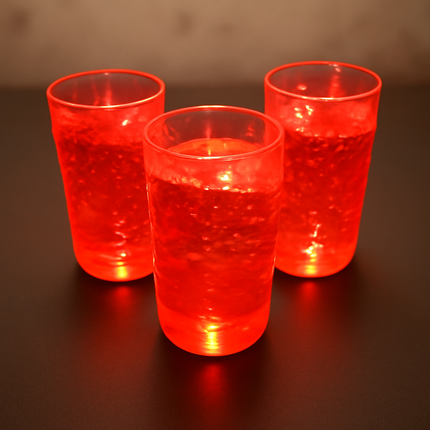 Red LED Light Up 1.5 Oz Shooter Glasses